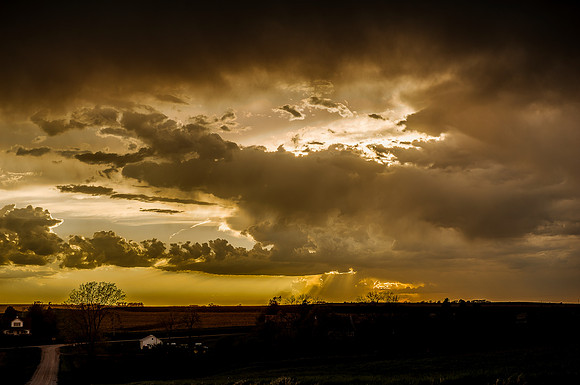 Iowa Spring Sunset