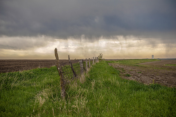 Rain and Fence_