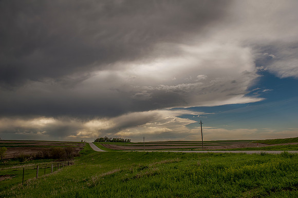 Country Road and Clouds_