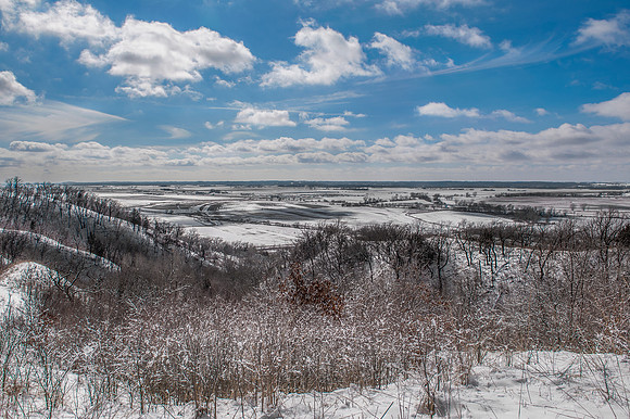 Winter on top of the Loess Hills in SW Iowa