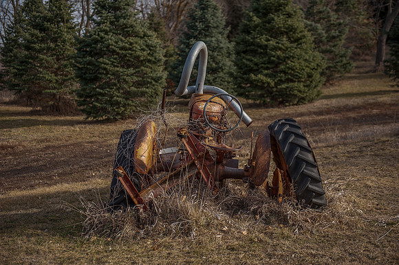 Tractor in Yard_