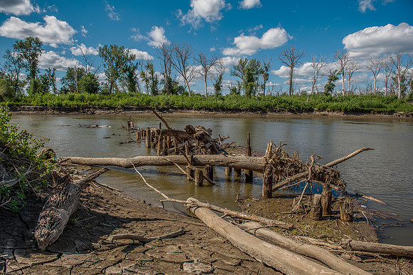 Missouri River Bank Summer 2014