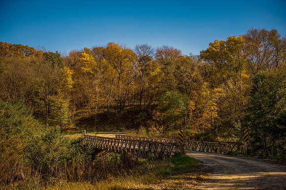 Iowa County Bridge Early Fall_