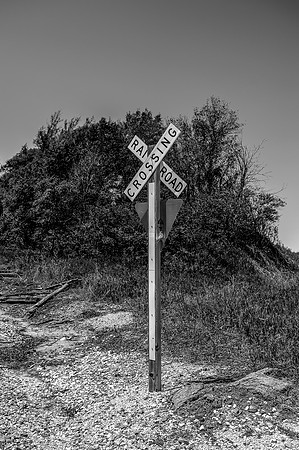 RR Crossing Post Blk_