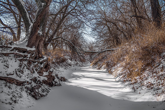 Frozen Creek in SW Iowa